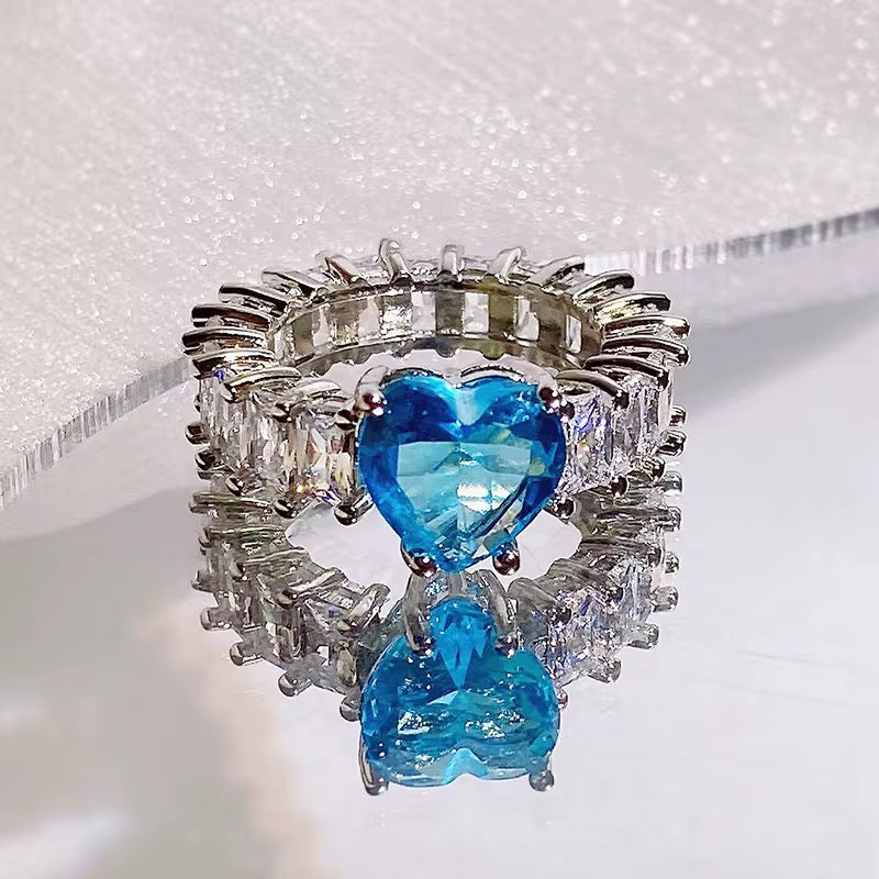 Blue Heart Ring